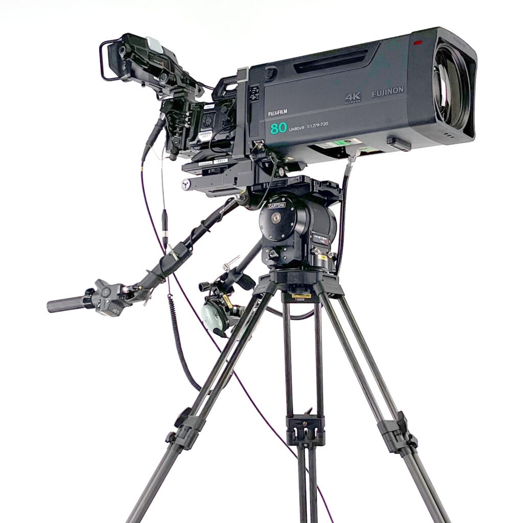 BlackMagic Ursa Broadcast G2 Camera, Fujinon 80x9 Lens, Cartoni Master 40 Tripod